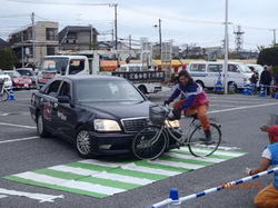 自転車安全利用キャンペーンイベントの写真