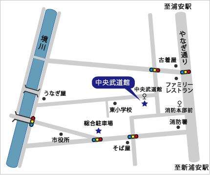 中央武道館の周辺地図
