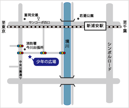 少年の広場周辺地図