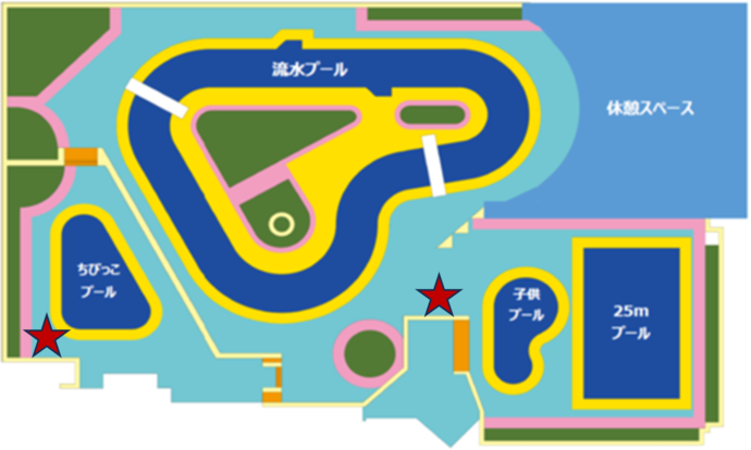 東野プールの見取り図