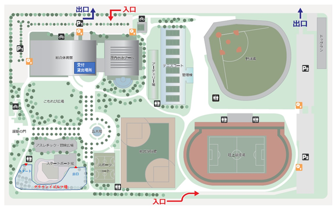 運動公園案内図