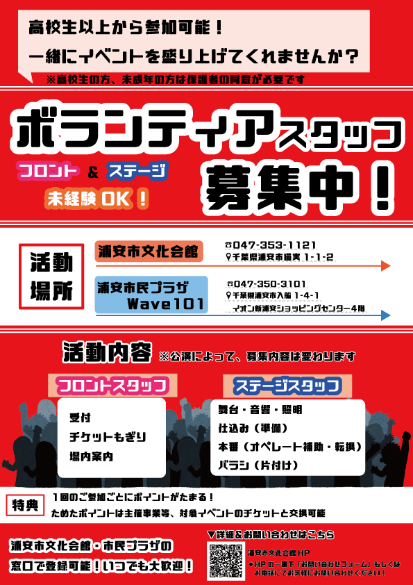 ボランティア募集のポスターです
